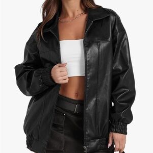 Black Women's Leather Jacket